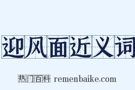 迎风面近义词是什么意思的图片